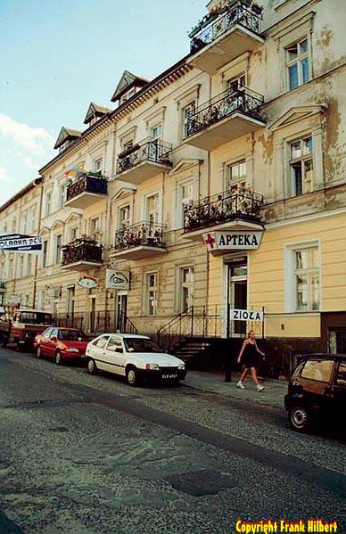 Sch&ouml;ne H&auml;user zieren die Innenstadt von Allenstein.
